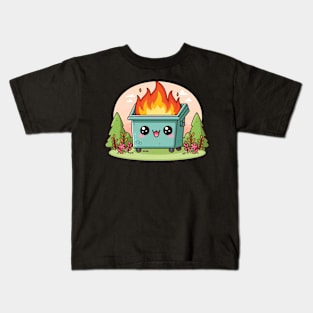 Cute Dumpster Fire Kids T-Shirt